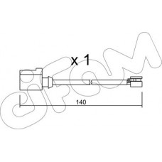 Cifam SU.274 - CIFAM VW датчик зносу задніх гальмівних колодок Touareg 3.0-4.2 10-