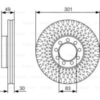 BOSCH 0986479A23 - BOSCH IVECO диск гальм. передн. Daily 06-