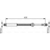 BOSCH 1987481459 - BOSCH VW  шланг гальм. задн. CADDY IIІ  04-