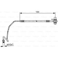 BOSCH 1987481534 - BOSCH VW гальм.шланг задн.лів.Passat.Skoda.Audi A6 97-