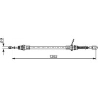 BOSCH 1987482924 - BOSCH трос гальм. задн. прав. DODGE CARAVAN -07