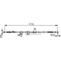 BOSCH 1987482348 - BOSCH трос ручного гальма прав.TOYOTA PRIUS -09