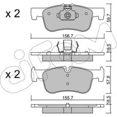 Cifam 822-959-0 - CIFAM BMW гальмів.колодки передн. 1 F20.2 F22.3 F30.4 F32.33 12-