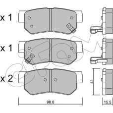 Cifam 822-365-0 - CIFAM  HYUNDAI Тормозн.колодки задн.Grandeur.Sonata.Santa Fe.Tucson.Kia.SsangYong