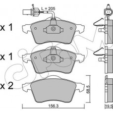 Cifam 822-263-1 - Комплект гальмівних накладок, дискове гальмо