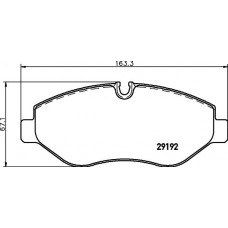 HELLA PAGID 8DB 355 005-521 - HELLA DB Тормозные колодки передн.Sprinter 06-. Vito 03-.VW Crafter