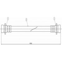 CAVO C800 688A - CAVO HONDA шланг гальмівний задн.HR-V 99-