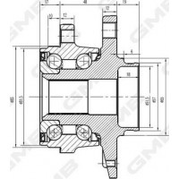 GMB GH35030M - GMB VW Подшипник пер. ступицы AUDI. SKODA. SEAT. 12-