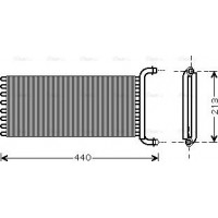 Ava Quality Cooling MSA6441 - Радиатор отопителя салона MB Vito 639 03>10 AT-MT MSA6441 AVA