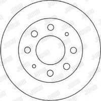 Jurid 561824JC - JURID HYUNDAI диск гальмівний передній SANTAMO 2.0 16V 99-02. KIA JOICE MTE1P 2.0 01-. MITSUBISHI GALANT VIII 2.5 V6 24V