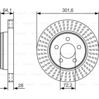 BOSCH 0986479U04 - Диск тормозной передний продается только в комплекте 2шт.