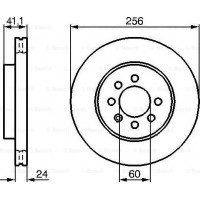 BOSCH 0986478286 - BOSCH DAEWOO диск гальмівний передній NUBIRA 1.6.2.0 16V 97-