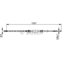 BOSCH 1987482104 - Тросовий привод, стоянкове гальмо