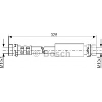 BOSCH 1987476994 - BOSCH FORD шланг гальмівний задн. Fiesta 01