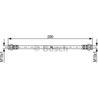 BOSCH 1987476985 - BOSCH MAZDA шланг гальмівний задн.323 -04