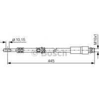 BOSCH 1987476455 - BOSCH OPEL шланг гальмівний передн.Astra H  ESP