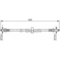 BOSCH 1987476606 - BOSCH  FORD шланг гальмівний задн. лів. 1.3 Escort-Orion -90