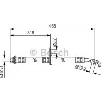 BOSCH 1987476255 - BOSCH TOYOTA шланг гальмівний передн. пр. Corolla 97-