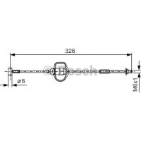 BOSCH 1987477929 - BOSCH  FORD трос ручного гальма передн. Focus 99-