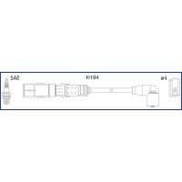 HITACHI 134791 - HUCO VW дроти запалювання GOLF IV 1.6 двигун.AKL.AEH.Audi.Skoda