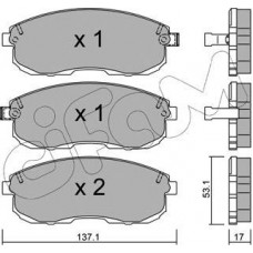 Cifam 822-404-0 - Колодки гальмівні передні Renault Latitude-Nissan Juke-Cube 09--Tiida 07-12-Su