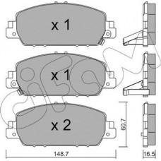 Cifam 822-1083-0 - CIFAM HONDA гальмівні колодки передн.дискові HR-V RU 1.5 1.6I-DTEC 2015-. HONDA  ACCORD IX