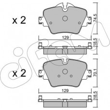 Cifam 822-1037-0 - CIFAM BMW гальмівні колодки передн.1 F40. 2.3 G20.4.5 G30. X1 F48. X2. X3 G01. X4