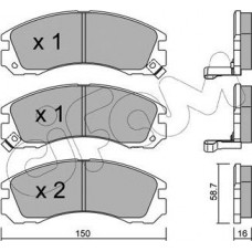 Cifam 822-134-0 - CIFAM MITSUBISHI Гальмівні колодки передн.Pajero 90-.L200-400. Galant . Lancer