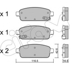 Cifam 822-840-0 - CIFAM OPEL гальмів.колодка задн.Astra J.Mokka.Zafira.Chevrolet Cruze 09-