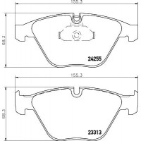 HELLA PAGID 8DB 355 013-931 - Комплект гальмівних накладок, дискове гальмо