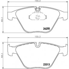 HELLA PAGID 8DB 355 013-931 - Комплект гальмівних накладок, дискове гальмо