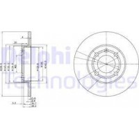 Delphi BG2911 - DELPHI VW гальмівний диск передній Polo 94-