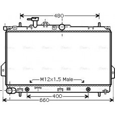 Ava Quality Cooling HY2096 - AVA HYUNDAI Радіатор охолодження Matriz 1.5CRDi-1.8 01-