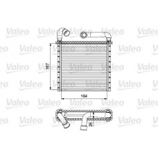 811506 VALEO Теплообмінник обігрів салону