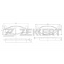 BS-1154 ZEKKERT Комплект гальмівних колодок дисковий гальм