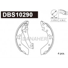 DBS10290 DANAHER Комплект гальмівних колодок