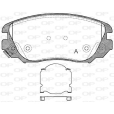 BPA1385.02 OPEN PARTS Комплект гальмівних колодок дисковий гальм