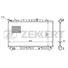 MK-1418 ZEKKERT Радіатор охолодження двигуна
