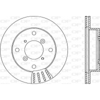 BDA1505.20 OPEN PARTS Гальмівний диск
