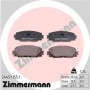 24451.155.1 ZIMMERMANN Комплект гальмівних колодок дисковий гальм
