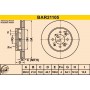 BAR21105 BARUM Гальмівний диск