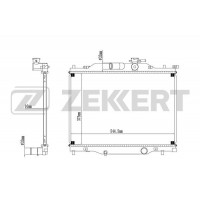 MK-1602 ZEKKERT Радіатор охолодження двигуна