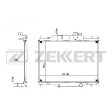 MK-1602 ZEKKERT Радіатор охолодження двигуна