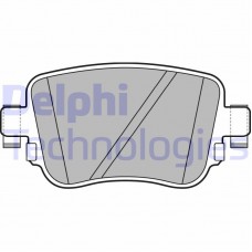 LP2709 DELPHI КомплеК т гальмівних колодок, дискове гальмо