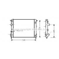 RTA2302 AVA QUALITY COOLING Радіатор охолодження двигуна