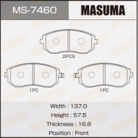 MS-7460 MASUMA Комплект гальмівних колодок
