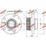 01.862 AUTOKIT Комплект підшипника ступиці колеса