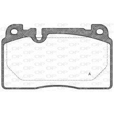 BPA1527.00 OPEN PARTS КомплеК т гальмівних колодок, дискове гальмо