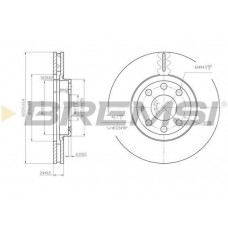 CD7131V BREMSI Гальмівний диск