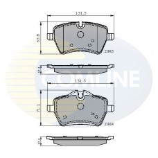 CBP01673 COMLINE Комплект гальмівних колодок дисковий гальм